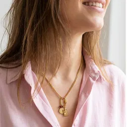 Divasya Divasya Lakshmi Halskette | vergoldeter Edelstahl | Kette mit Anhänger – Produktbild 1 von 1