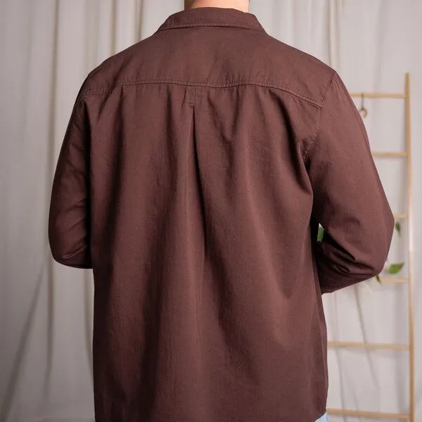 Vresh Clothing Vresh Clothing Vranklin - Hemd aus Biobaumwolle, Kastanie, – Produktbild 2 von 4