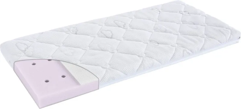 Träumeland Babymatratze Kleine Matratze Brise Light, 40x90, 45x90cm und weitere Größen, Träumeland, 6 cm hoch, Matratze, eckig, Allergiker geeignet (Hausstauballergiker), Weiß, – Produktbild 2 von 5