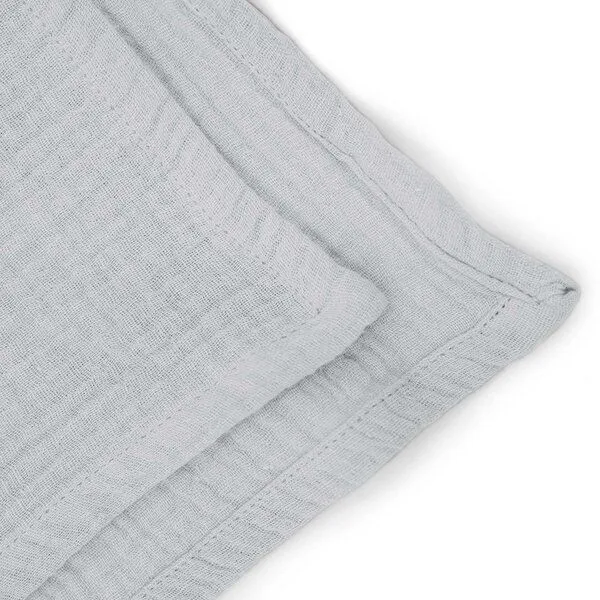 Hutch&Putch Hutch&Putch Musselin Halstuch - Dreieckstuch - Lätzchen - Schal für Baby (0-2 Jahre) aus 100% Bio-Baumwolle, Light grey, – Produktbild 3 von 3