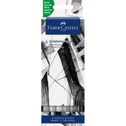 Faber-Castell Faber-Castell Aquarell-Marker "Grautöne" Goldfaber Aqua Dual, Lettering-Set, 6 Stück – Produktbild 1 von 1