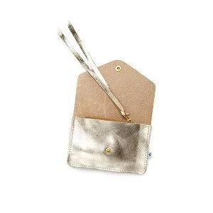 ELEKTROPULLI ELEKTROPULLI Kleines Portemonnaie PAULINE aus Leder, Gold, – Produktbild 4 von 4