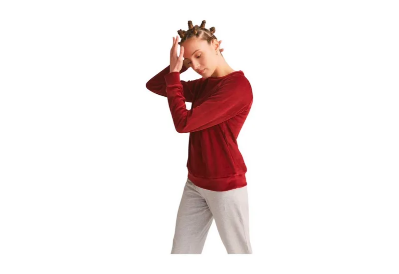 Leela Cotton Leela Cotton Sweatshirt Nickysweatshirt, Rot, – Produktbild 2 von 5