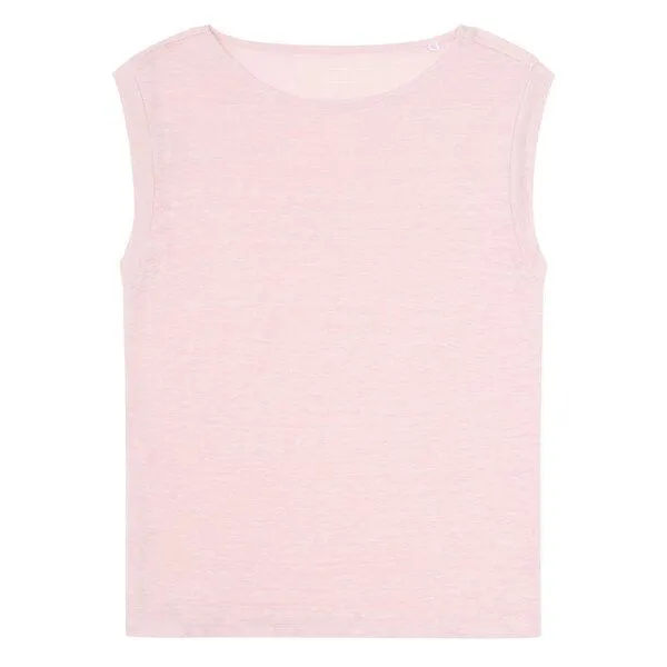KnowledgeCotton Apparel KnowledgeCotton Apparel T-Shirt Loose Fold Up Linen, Pale lilac, – Produktbild 1 von 3