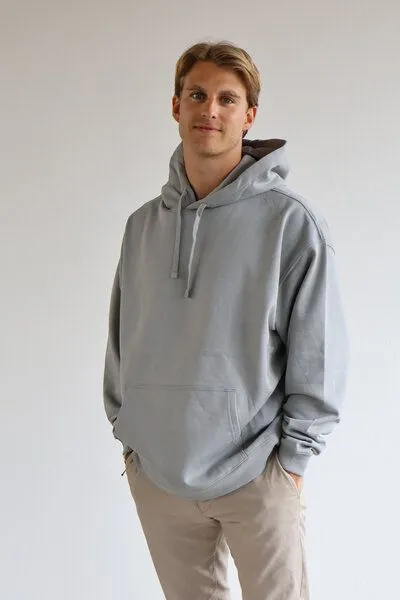 Kultgut Kultgut Biofair- SPORT ESSENTIALS HOODIE - Ultraweich / For all Day, Grau (stone), – Produktbild 2 von 4