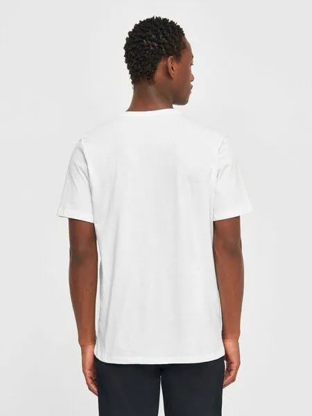 KnowledgeCotton Apparel KnowledgeCotton Apparel Herren Basic Tee "AGNAR" - GOTS/Vegan, Bright white (weiß), – Produktbild 2 von 7