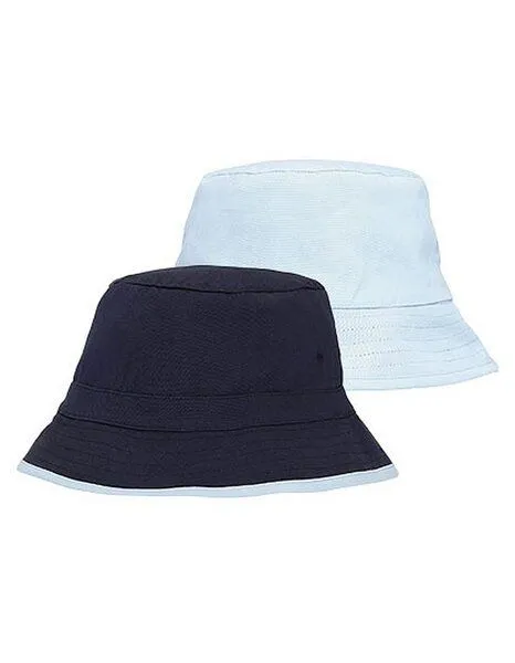 Neutral Neutral Wende Sonnenhut Bucket Hat Fischerhut Damen / Herren Anglerhut, Navy/light blue, – Produktbild 3 von 3
