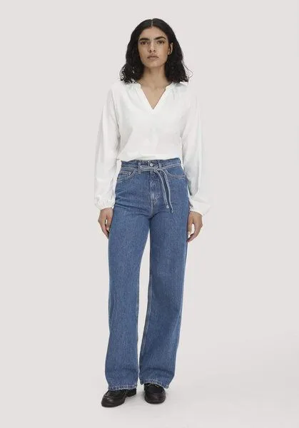 hessnatur hessnatur Jeans ALVA Wide Leg Soft aus Bio-Baumwolle mit TENCEL Lyocell, Dark blue, – Produktbild 8 von 8