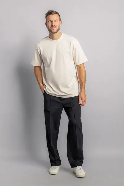DIRTS dirts Heavy Cotton T-Shirt OVERSIZED, Oat milk, – Produktbild 3 von 4