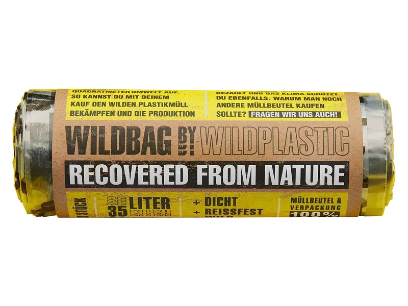 Wildplastic Wildplastic Müllbeutel "Wildbag" 35 l aus Recyclingkunststoff, 12 Stk. – Produktbild 1 von 1
