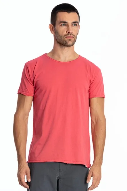 RAVENS VIEW IBIZA RAVENS VIEW IBIZA Herren vegan T-Shirt Rundhalsausschnitt Wild Flamingo Rosa, Dunkelpink, – Produktbild 2 von 2