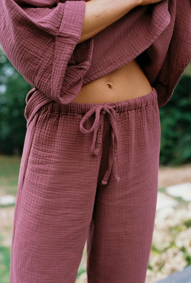 Nénés Nénés Damen vegan Hosen Von Axelle Plum, Violett, – Produktbild 1 von 2