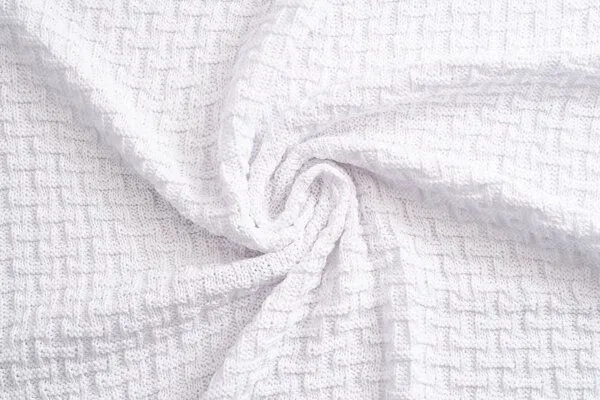 Sonnenstrick Sonnenstrick Babydecke Karostrickmotiv, Weiß, – Produktbild 4 von 5