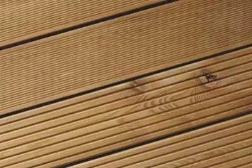 woodstore24 Lärche kanadisch KD, gerillt / genutet, in Deutschland gehobelt, 27 x 143 m Länge 3,66 m - Sichtseite fein geriffelt – Produktbild 1 von 1