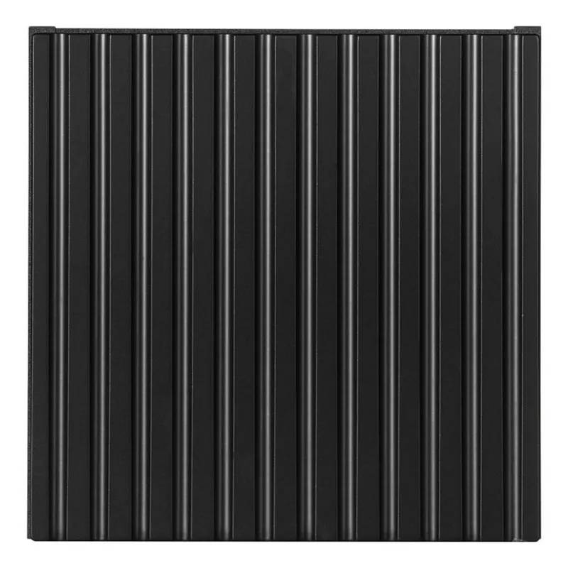 Lomadox Hängeschrank NEWPORT-56-BLACK 30x30cm, Badmöbel Wandschrank schwarz, gerillte Front, Schwarz, – Produktbild 4 von 5
