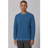 HempAge HempAge Herren Strickpullover Rundhalsausschnitt Hanf/Biobaumwolle Normal Fit, Ocean (blau), – Produktbild 1 von 1