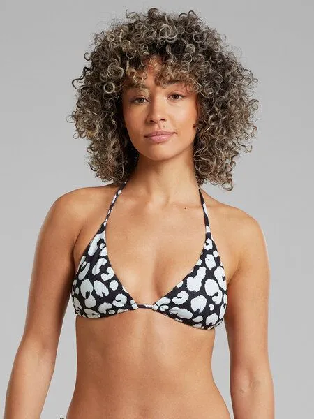 Dedicated DEDICATED Damen Bikini Top Yxlan recyceltes Polyester, Painted leopard black (schwarz, – Produktbild 1 von 4