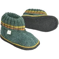 HANS NATUR Kinder Hausschuhe Hüttenschuhe ocean-gelb Gr.24 – Produktbild 1 von 1