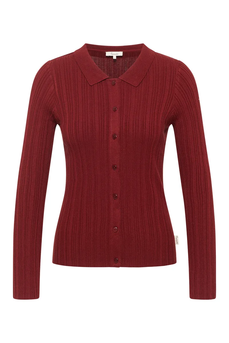 Tranquillo Seidige EcoVero™-Jacke - fired brick / L – Produktbild 1 von 2