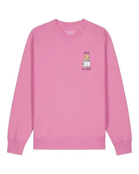 watapparel watapparel Sweatshirt Unisex Dogtor, Bubble pink, – Produktbild 1 von 2