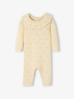 Vertbaudet Vertbaudet Baby Overall aus Pointelle-Strick 100% Bio-Baumwolle GOTS-zertifiziert – Produktbild 1 von 1