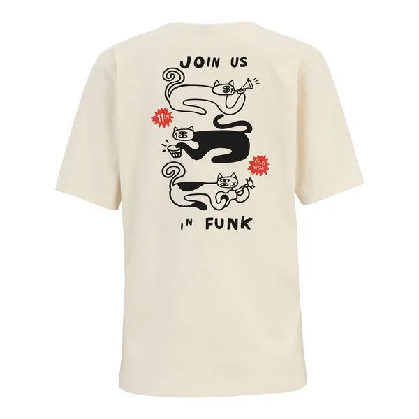 Iriedaily Iriedaily Cat Funk T-Shirt, Undyed (natur), – Produktbild 2 von 4