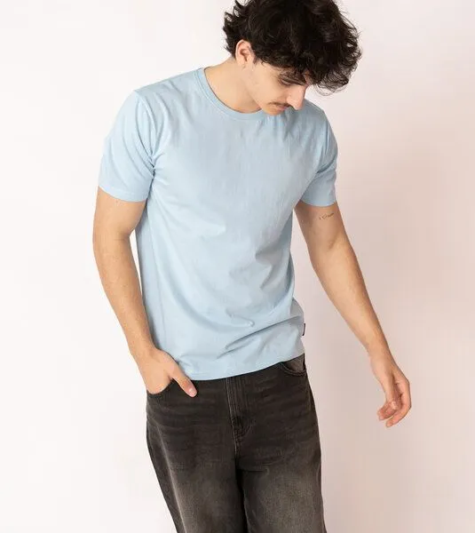 Gary Mash GARY MASH Herren Basic T-Shirt aus Biobaumwolle, Hellblau, – Produktbild 1 von 4