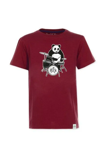 Band of Rascals Band of Rascals Panda T-Shirt, Brick-red, – Produktbild 2 von 4