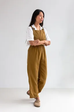 TWOTHIRDS TWOTHIRDS Damen vegan Dungaree Hornos Dijon Senf – Produktbild 1 von 1