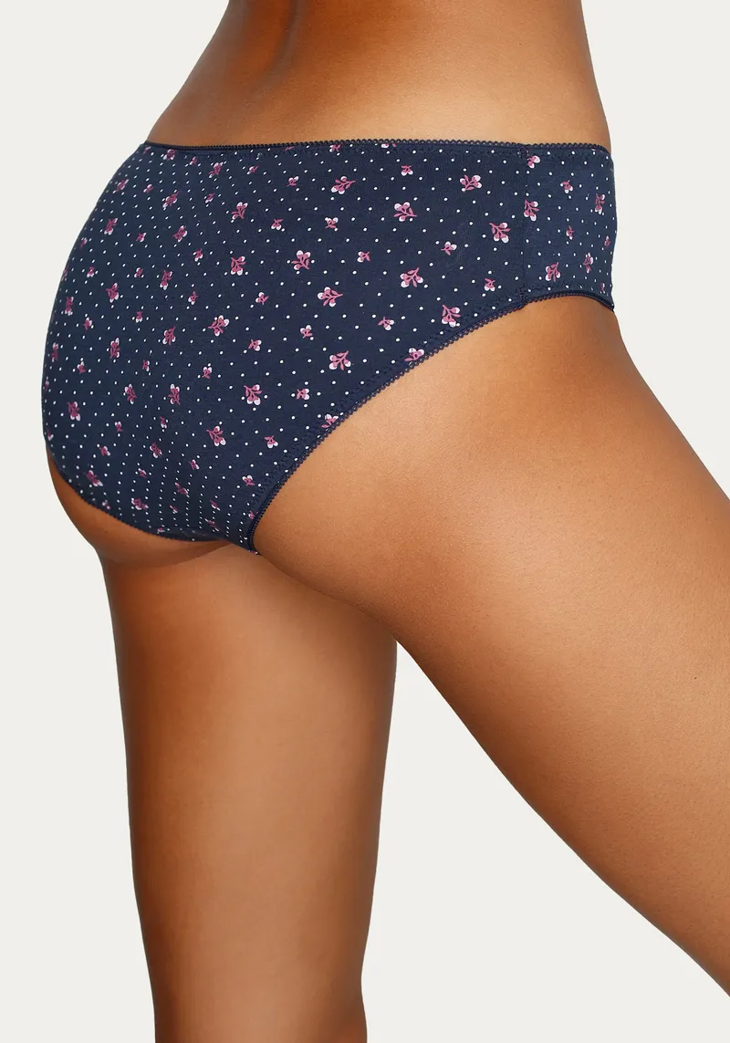 petite fleur by Lascana Jazz-Pants Slips navy, berry, Navy, berry, – Produktbild 2 von 3