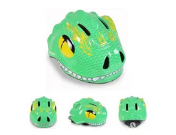 Byox Kinderhelm Y27 Dino, Größe S 48-54 cm, LED-Beleuchtung, 4 Löcher, einstellbar, EPS-Schale – Produktbild 1 von 1