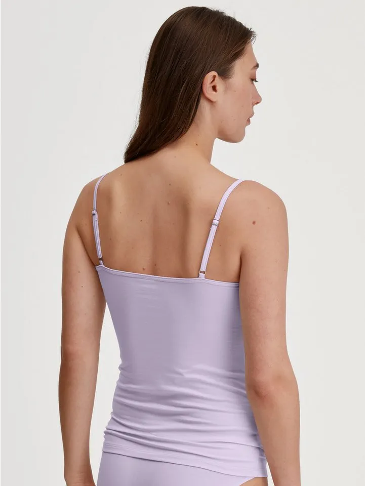 CALIDA CALIDA Unterhemd Natural Comfort Baumwoll-Mix, Single Jersey Qualität, weich, elastisch, pillingarm, Lila, – Produktbild 4 von 5