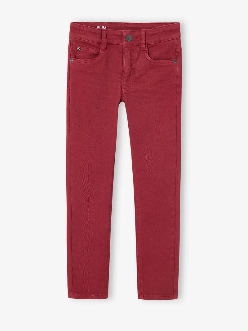 Vertbaudet Jungen Slim-Fit-Hose, Terrakotta farbe, – Produktbild 1 von 3