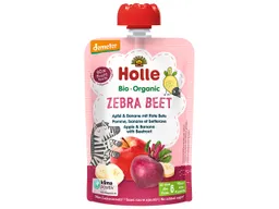 Holle Holle Quetschie Bio-Fruchtmus "Apfel, Banane, Rote Bete", Zebra Beet, ab 6. Monat, 100 g – Produktbild 1 von 1