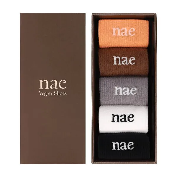 Nae Vegan Shoes Nae Vegan Shoes NAE Animal Friendly Socks - Pack 5, Black, – Produktbild 1 von 4