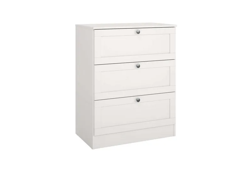 Home affaire Kommode Billund, Kommode, mit 3 Schubladen, Modernes, elegantes Design und verschiedene Größen & Varianten, Weiß, – Produktbild 1 von 5