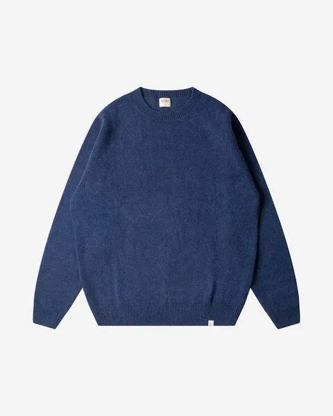 MATONA Matona Pullover | Classic Sweater | aus Wolle und Baumwolle | GOTS-zertifiziert, Blue melange, – Produktbild 4 von 4