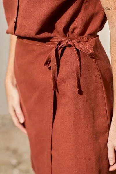 TIRALAHILACHA TIRALAHILACHA Famara Skirt, Rot, – Produktbild 1 von 3