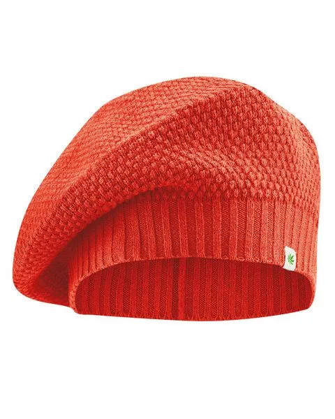 HempAge HempAge Mütze Hanf/Bio-Baumwolle, Brick-182 orange, – Produktbild 1 von 4