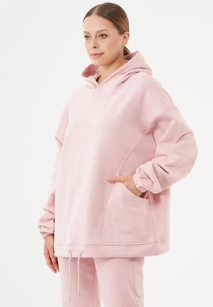 ORGANICATION ORGANICATION ESSENTIALS-HANDE- Soft Touch Oversize Hoodie aus Bio-Baumwolle, Dusty pink, – Produktbild 3 von 4