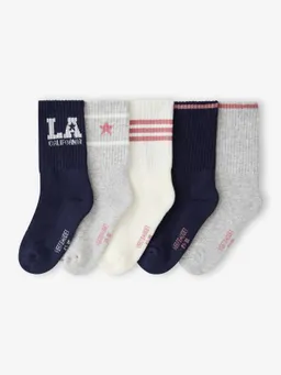 Vertbaudet 5er-Pack Socken LA California Mädchen – Produktbild 1 von 1