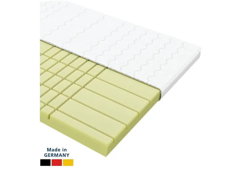 AM Qualitätsmatratzen, Topper 3D Deluxe Kaltschaum Topper, 7-Zonen, Ideal für Boxspringbetten, RG50, 8 cm hoch, Komfortschaum, 80x200 cm, Weiß, – Produktbild 1 von 5