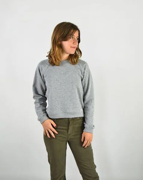 Aatise Aatise Damen-Sweatshirt Zago aus upgecycelter Bio-Baumwolle, Grau, – Produktbild 1 von 3