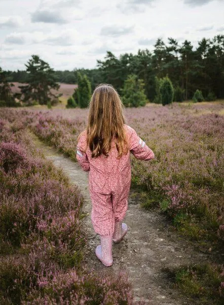 Fresk Regenanzug für Kinder – recyceltes Polyester, faltbar –4 Jahre, Garden flowers, – Produktbild 2 von 3