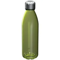 elasto elasto Glasflasche "Colare" 0,60 l - Allzweck Trinkflasche mit Metalldeckel, Grün, – Produktbild 1 von 1