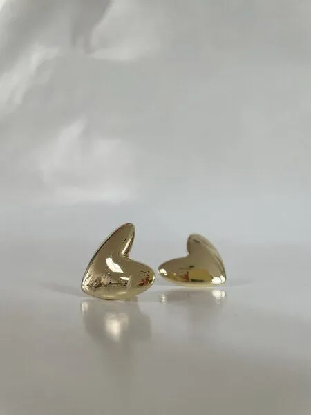 noemvri fashion label noemvri fashion label Herz Ohrstecker, Gold, – Produktbild 1 von 4
