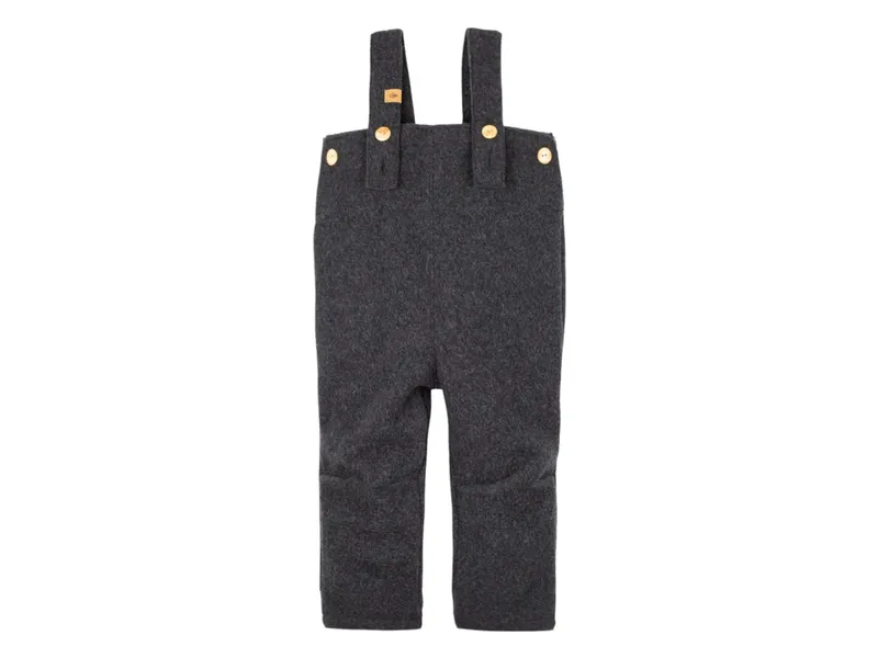 Pure pure by Bauer PURE PURE by Bauer Kinder Hose mit Trägern Wollwalk anthrazit Gr.122/128, Grau, – Produktbild 1 von 1