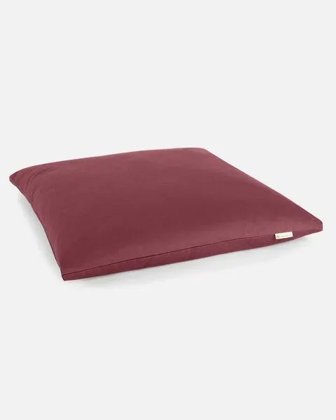 Lotuscrafts Lotuscrafts Meditationsmatte Zabuton Deluxe - Extra Dick - GOTS Zertifiziert, Bordeaux, – Produktbild 1 von 4