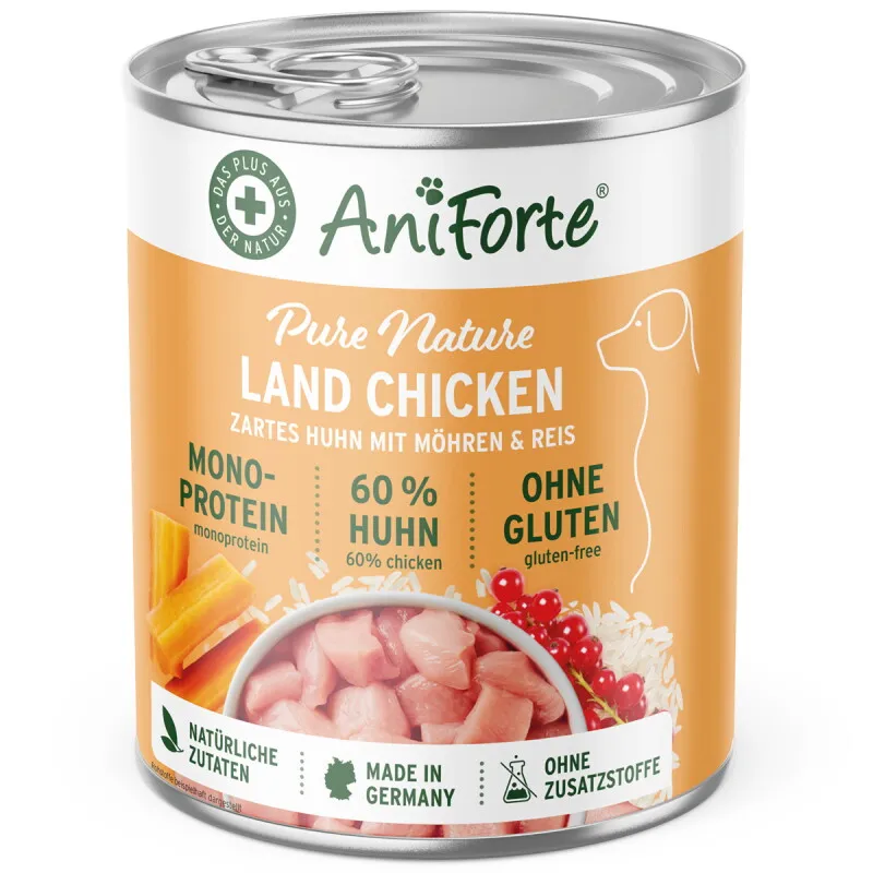 AniForte AniForte LandChicken Huhn mit Möhren 6x400 g – Produktbild 1 von 2