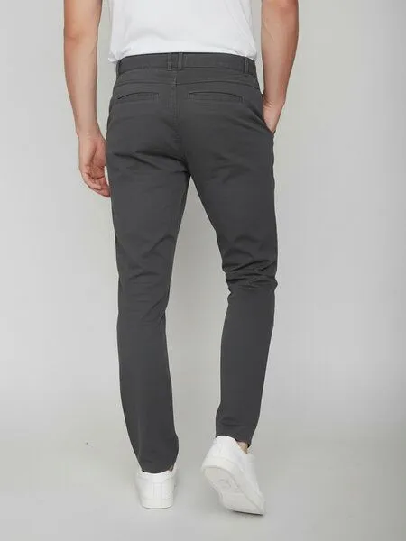GreenBomb GREENBOMB Basic Tough - Gemütliche Chino aus Bio-Baumwoll Mix / GOTS / Fair & Vegan, Grau (grau), – Produktbild 4 von 4